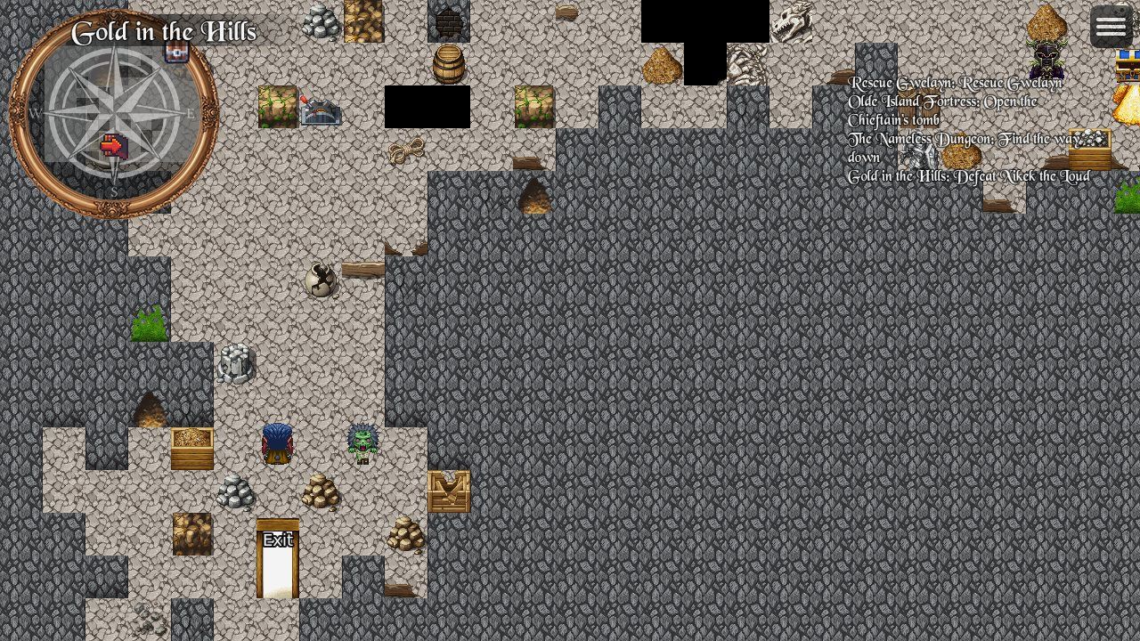 The old dwarven mine, home of the Black Fangs