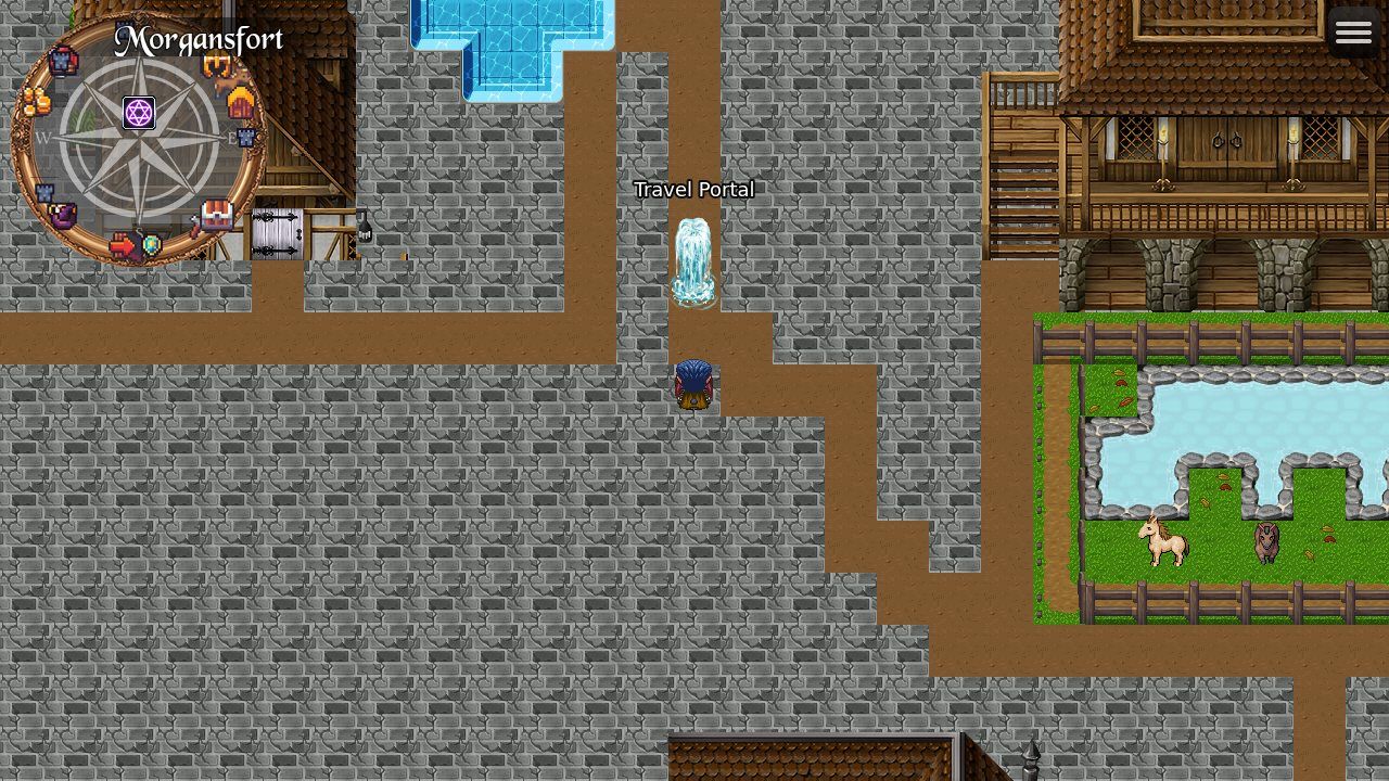 Morgansfort, the walled frontier town at the edge of the Western Lands